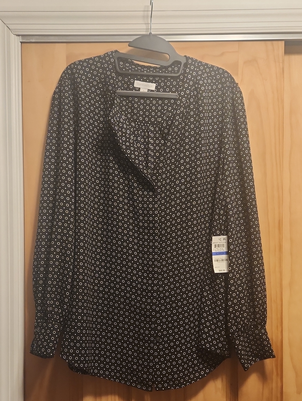 Charter Club Circle-Print Blouse